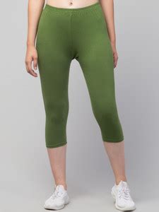 Mnj M&JSBT-002 Dark Green 4XL- 1 Women Dark Green Capri - Buy Mnj M ...