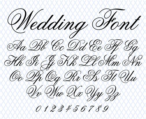 Wedding Calligraphy Fonts