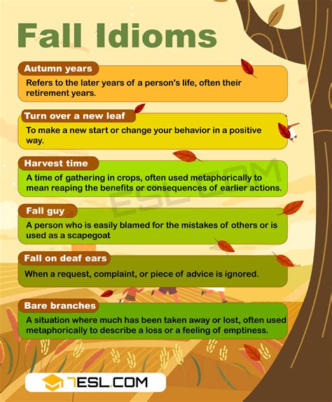 23 Fall Idioms with Meanings and Examples • 7ESL