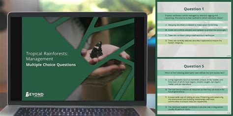 GCSE AQA Tropical Rainforest Management MCQ PowerPoint