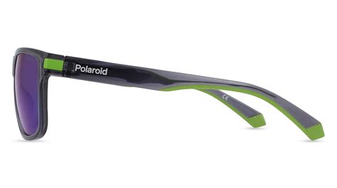 Polaroid PLD 2123/S in Grau Transparent / G15 Spiegel Blau - Fielmann