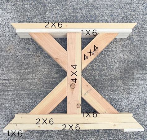 Build a 6 ft farmhouse table howtospecialist how to build step by step ...