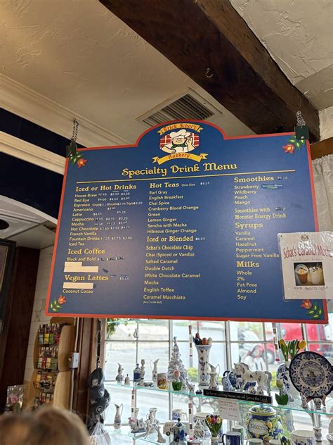 Menu at Erick Schat's Bakkerÿ cafe, Bishop