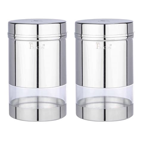Buy PDDFALCON Stainless Steel SNS Storage canister/Dabba combo|kitchen ...