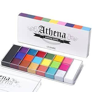Buy UCANBE Athena Face Body Paint Oil Palette, Professional Flash Non ...
