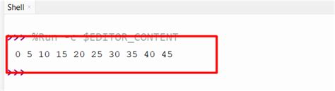 Range Operator Python 的图像结果