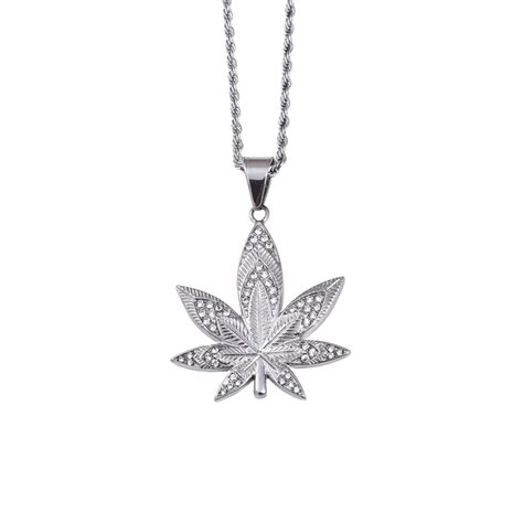 Dope Leaf Silver Men's Chain Pendant – Swashaa