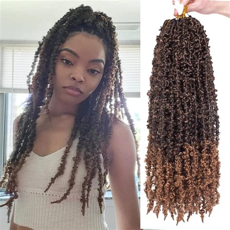 Buy ZRQ 6 Packs Ombre Butterfly Locs Crochet Hair 20 Inch Messy ...