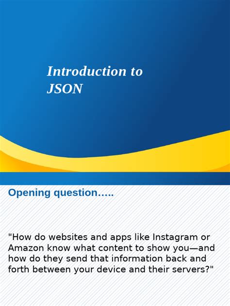Image result for JSON Introduction