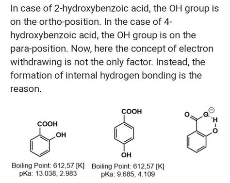 Justify that 2-hydroxybenzoic acid is stronger acid than 2 ...