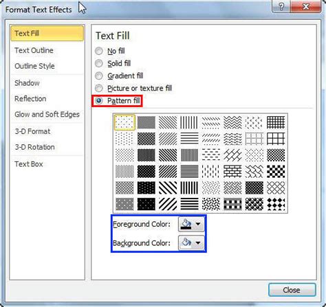 Image result for PowerPoint How to Change Pattern Fill Size