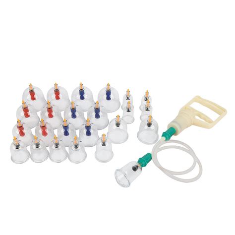 Cupping Therapy Equipment, 24pcs ABS U-Shape Cups Chinese Vacuum ...