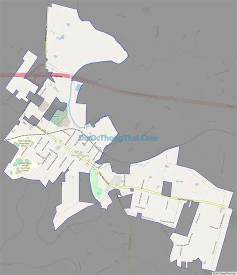 Map of Williamsburg village, Ohio - Thong Thai Real