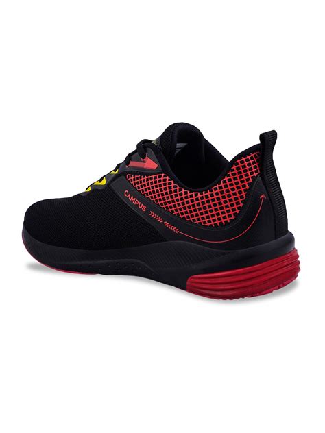 Buy Running Shoes For Men: Fanshoe-1-Org-Blk | Campus Shoes