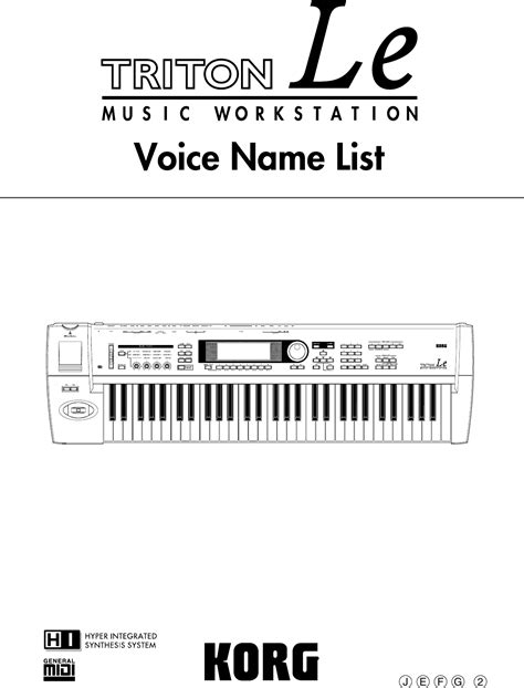 Korg Tutorials Triton Le 的图像结果