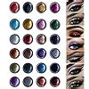 Vozwa Shining Eyeshadow Glitter/Shimmer Powder(24 Pcs) Multicolor ...
