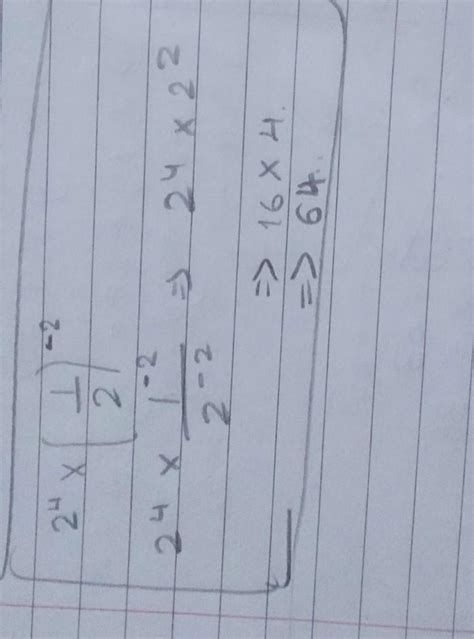 (2^4*(1/2)^-2). An Find exponential form - Brainly.in