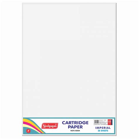 White Cartridge Paper - 25 Sheets, (140 GSM) - Sizes: A2 / A3 / A4 / H ...