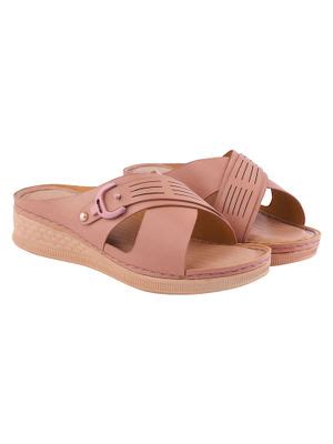Buy Shoetopia Comfortable Peach Doctor Sole Sandals for Women (EURO 36 ...