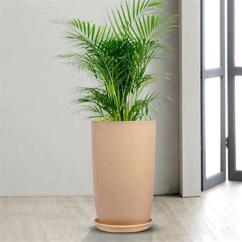 Kuber Industries Flower Pot with Plate | 18 Inch Lightweight Polymers ...