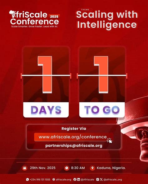 Afriscale 2025 Conference, Kaduna State, 29 November 2025 | AllEvents