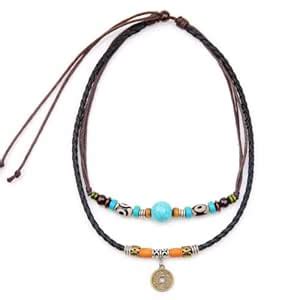 THE MEN THING VINTAGE RETRO COIN - Two-Layered Necklace With Wax Rope ...