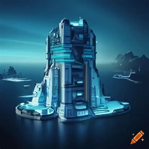 Large sci-fi gateway on Craiyon