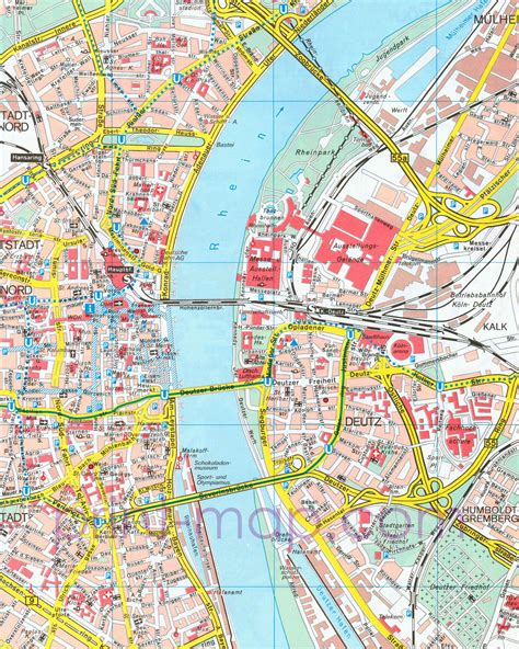 PDF Map of Cologne Germany --> See more at http://www ...