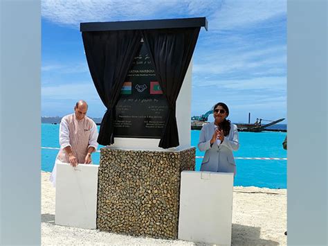 Rajnath Singh and his Maldivian counterpart lay foundation stone for ...