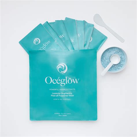 Oceglow Lavender Brightening Peel-Off Mask – 7 Sachets | Fights Acne,