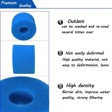 Buy GTVICKY Type S1 Filter Cartridge Sponge Compatible with Intex Pure ...