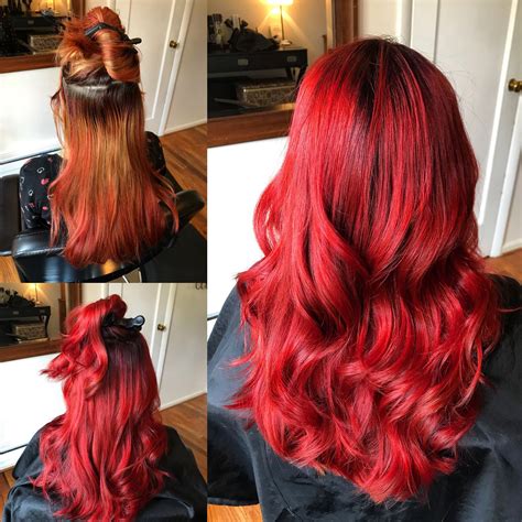 Bright Cherry Red Hair Color