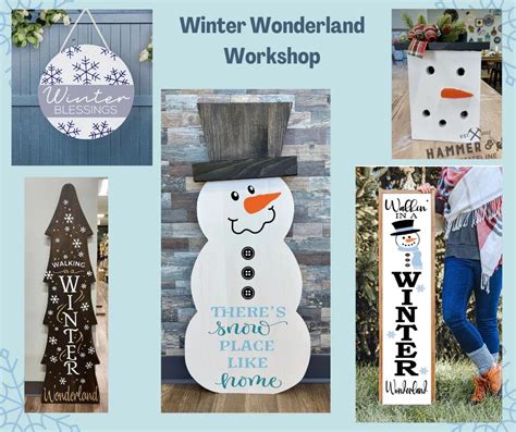 Winter Wonderland Workshop, Hammer & Stain Stateline, Beloit, January ...