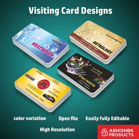 1/10 Indian Visiting Card Design Files – 100 CDR v11 Templates Files ...