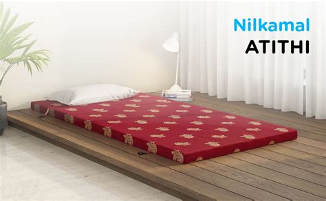 Nilkamal Lightweight Foldable Medium Foam Mattress | Travel Mattress ...