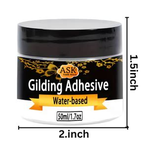 ASK VARK WALA Gilding Adhesive - Water-Based Gold Leaf Glue, 50ml ...