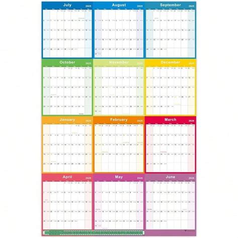 Calendar 20252026 Yearly Calendar Annual Calendar 20252026 20252026 ...