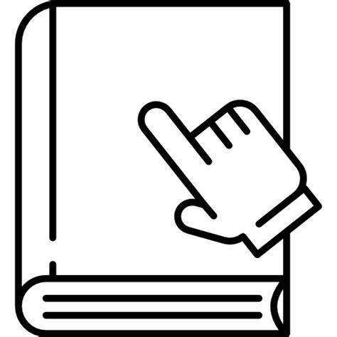 Book with Cursor - Free education icons