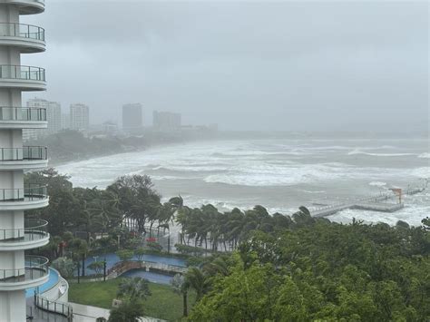 Typhoon Co-May makes landfall in China's Zhejiang province