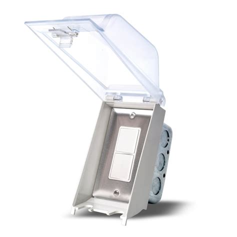 Eurofase Flush Mount Single Duplex Stack Switch With Weatherproof Cover ...