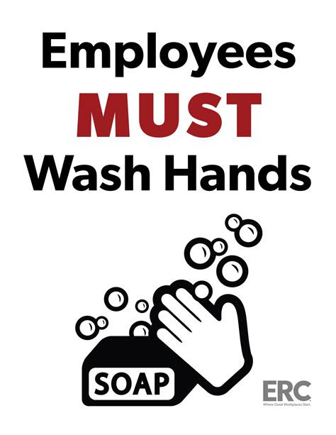 Employee Handwashing Sign Printable - Printable Templates