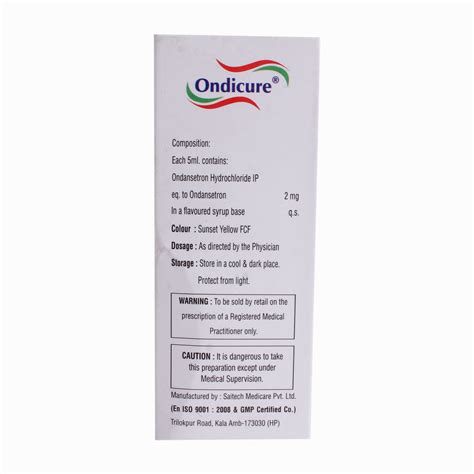 Ondicure Syrup 30 ml Price, Uses, Side Effects, Composition - Apollo ...