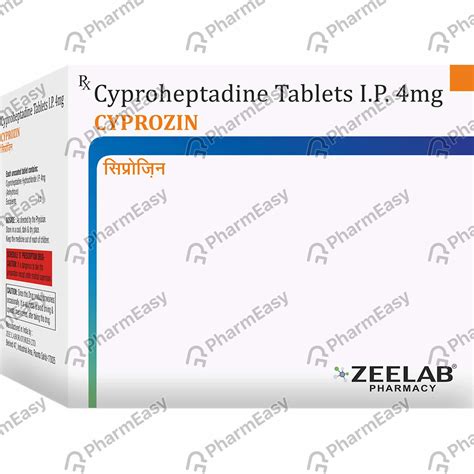 Buy Cyprozin 4 MG Tablet (30) Online at Flat 15% OFF | PharmEasy