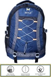 myle 123 30 L Laptop Backpack DARK BLUE - Price in India | Flipkart.com