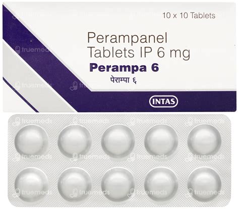 Perampa 6 Mg Tablet 10 - Uses, Side Effects, Dosage, Price | Truemeds