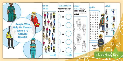 People Who Help Us Themed Activity Booklet (Ages 5 - 7)