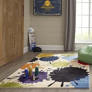 Buy LIVING ROOM CARPETS Hand-Tufted Woollen Kids Rug for Nursery and ...