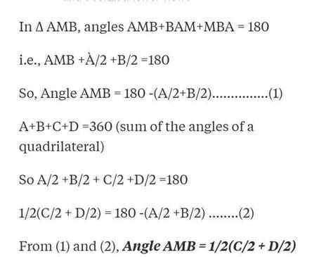 Abcd is a quadrilateral ae b e bisect angle a and b prove that angle e ...