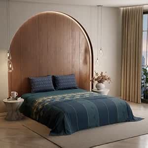 Stoa Paris King Size Bedsheet, Bedding Set with Cotton Pillow Covers ...