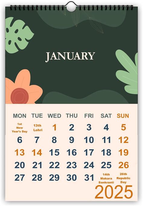 Tallenge - Wild - 2025Wall Calendar - 12 x 17 Inches for Home & Office ...